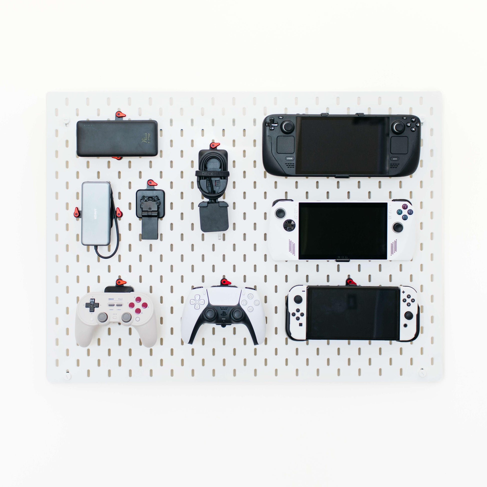 Mount all your accessories to an Ikea pegboard using the Mechanism Skadis Innie and Outie