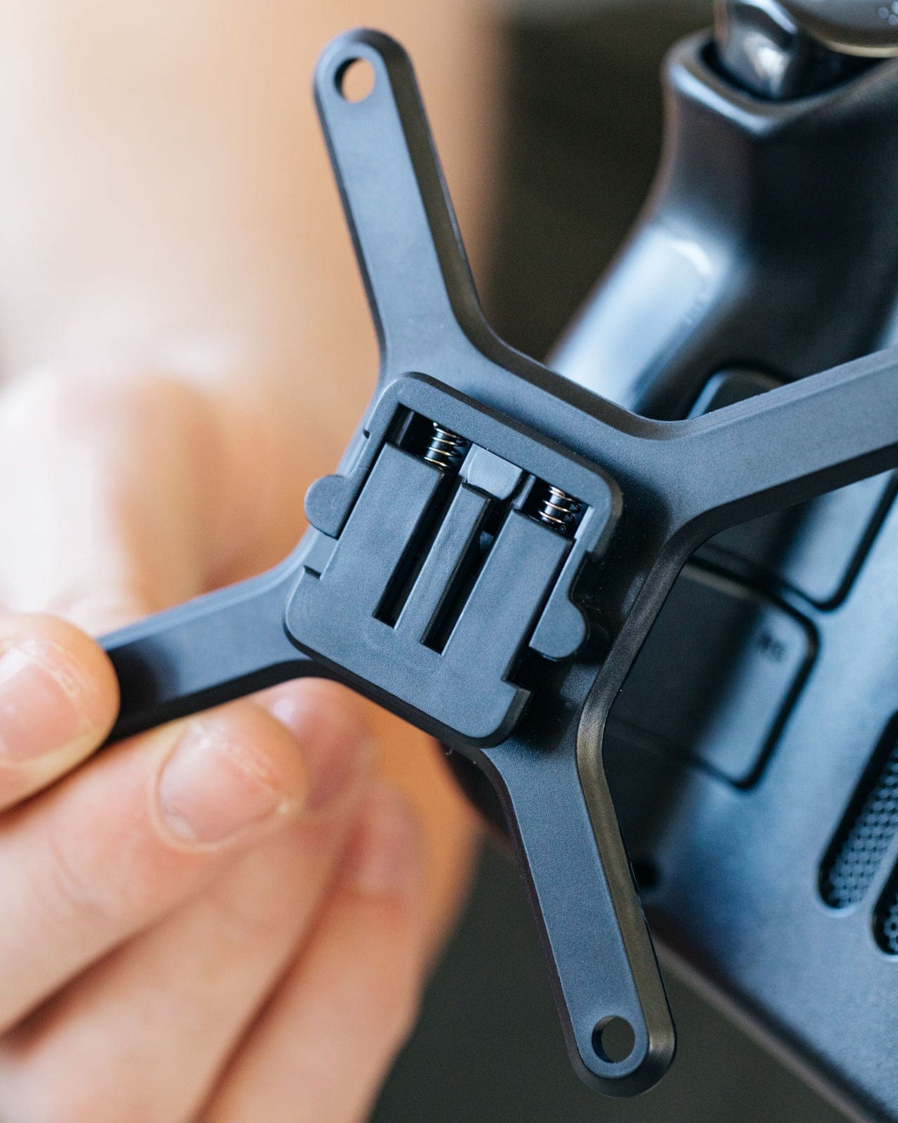 Close up image of the Deckmate VESA mount .