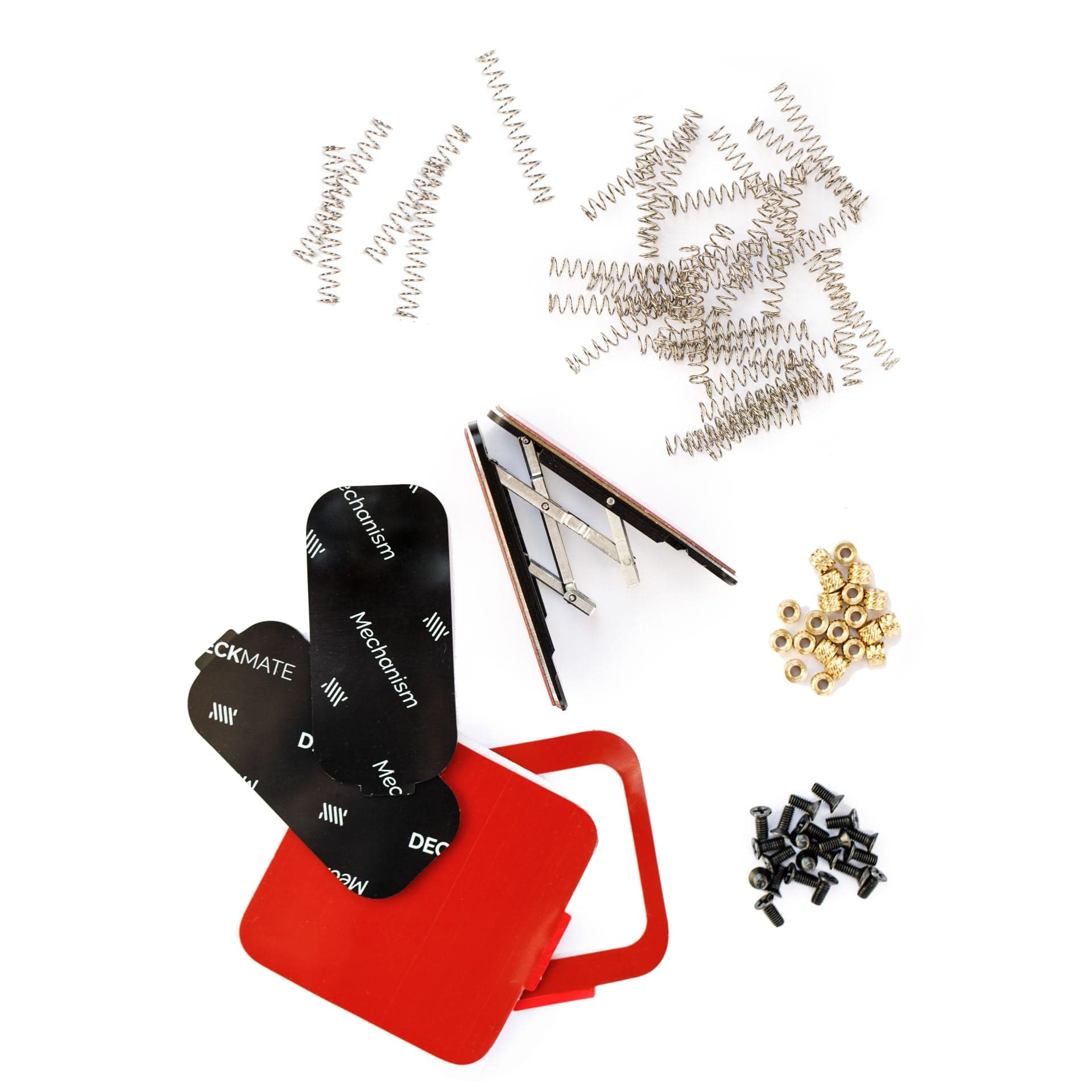 All the hardware and extras you need to assemble your 3D printed Deckmate