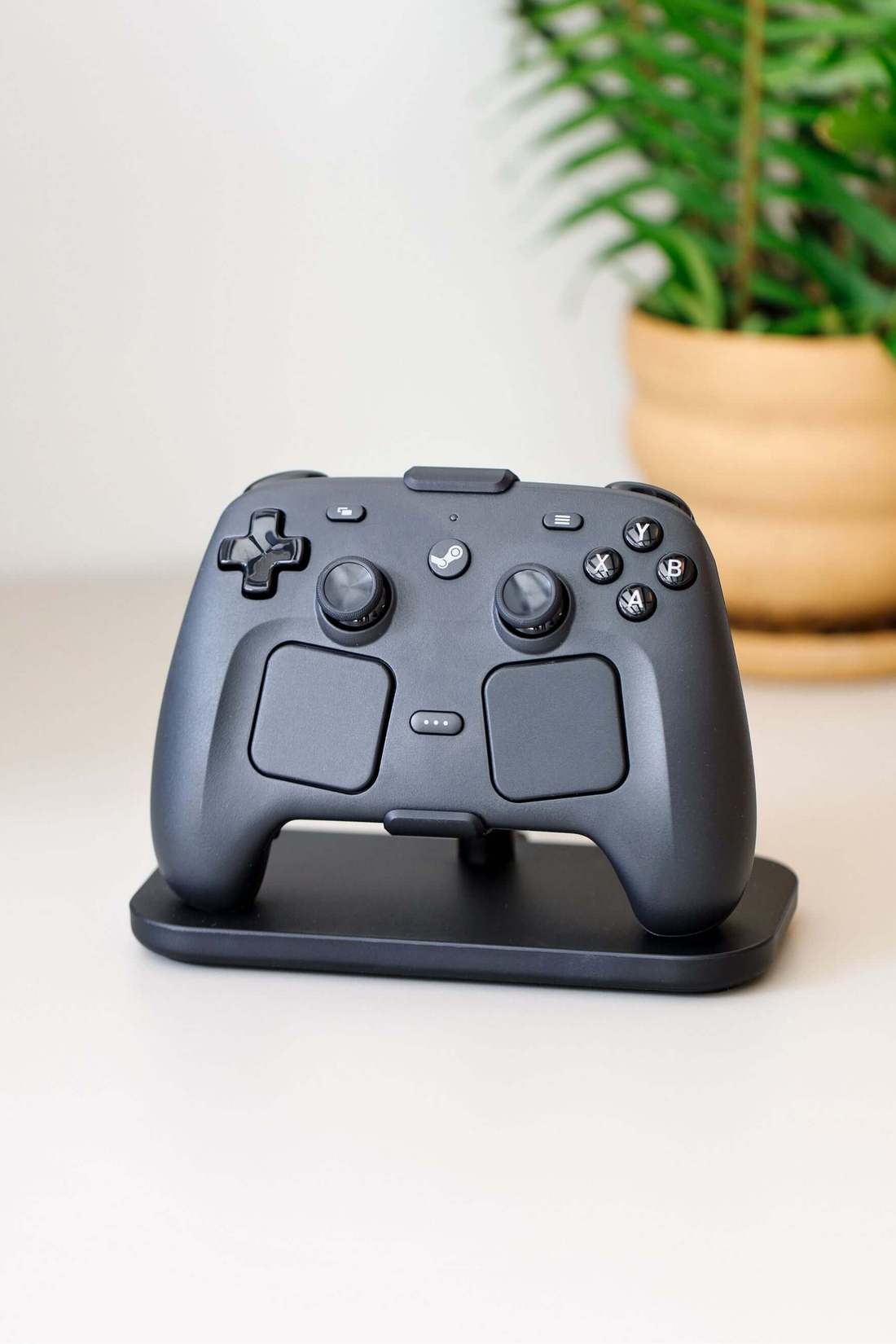 Steam Controller 2 docked and charging