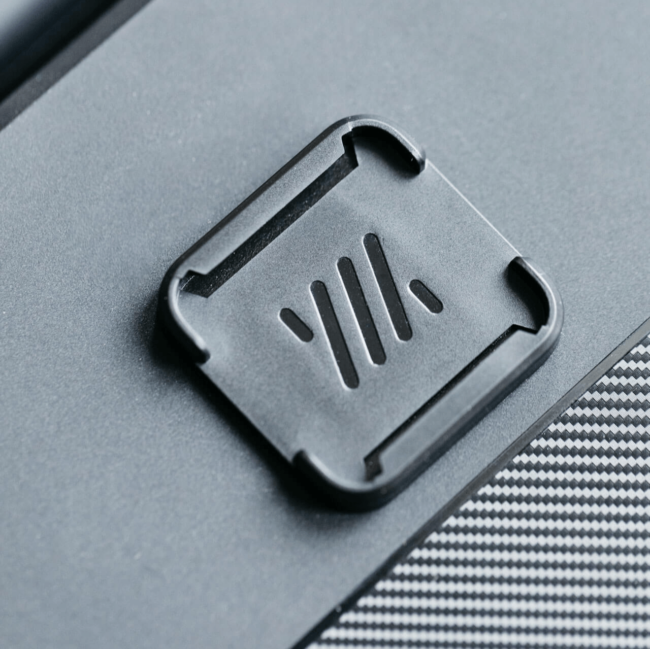 Close up of the Mechanism Universal Grip attached to a Steam Deck case